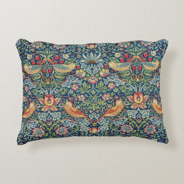 William Morris - Strawberry Thief Dekokissen (Vorderseite)