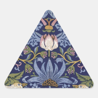 William Morris Strawberry Thief Dreieckiger Aufkleber
