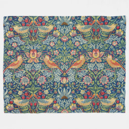 William Morris - Strawberry Thief Fleecedecke