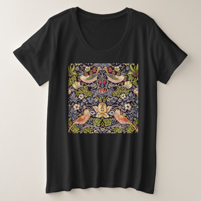 William Morris Strawberry Thief Floral Art nouveau (Design devant)