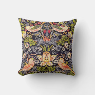 William Morris Strawberry Thief Floral Art Nouveau Kissen