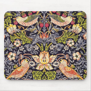 William Morris Strawberry Thief Florale Kunst Neuz Mousepad