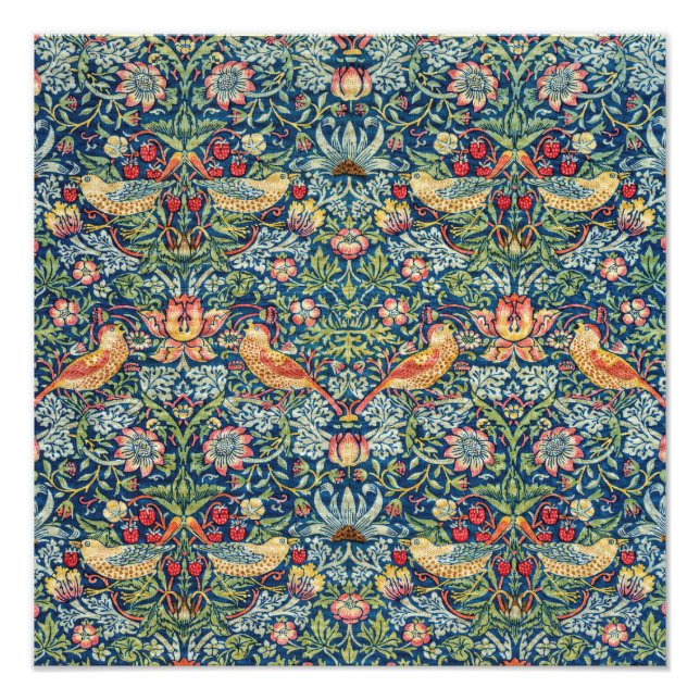 William Morris - Strawberry Thief Fotodruck (Vorne)