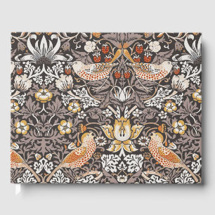 William Morris Strawberry Thief Holzkohle-Ocker Gästebuch