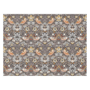 William Morris Strawberry Thief Holzkohle-Ocker Tischdecke