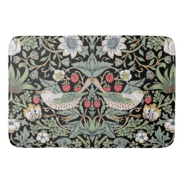 William Morris Strawberry Thief I Black Birds Badematte