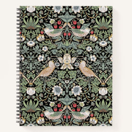 William Morris Strawberry Thief I Black Birds Notizbuch