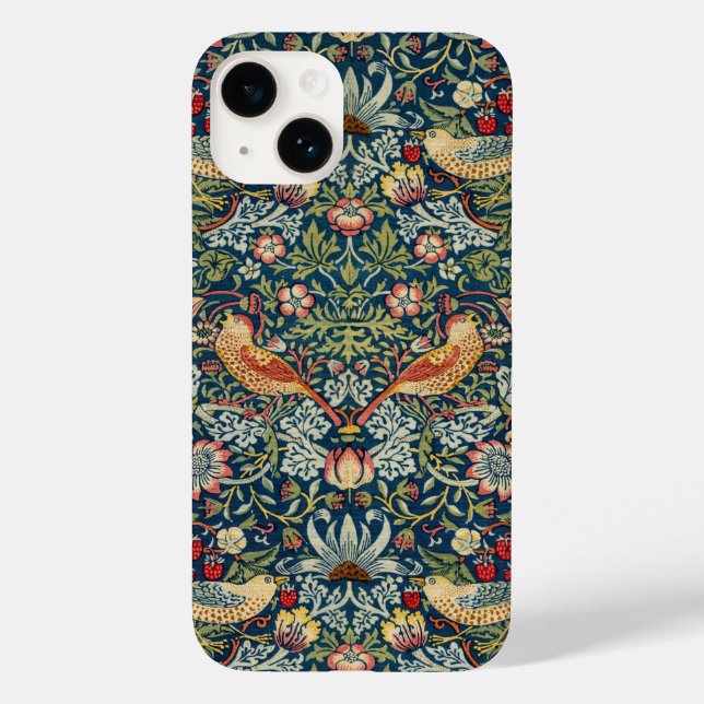 William Morris Strawberry Thief IPhone 14 Case (Rückseite)