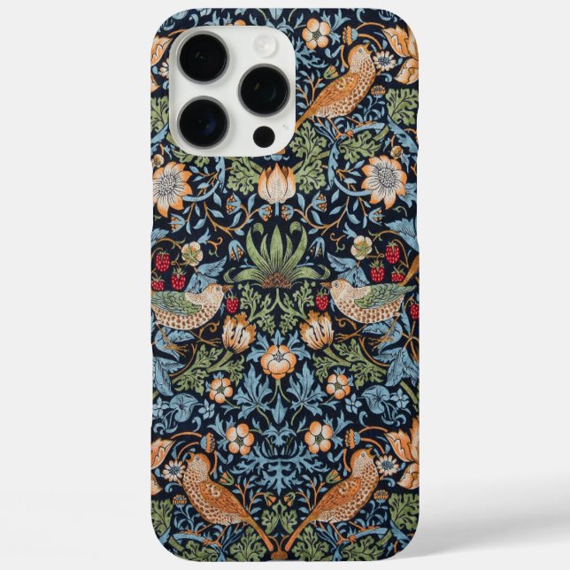 William Morris Strawberry Thief iPhone 16 Pro Max Hülle (Rückseite)