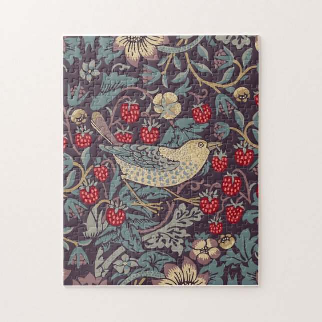 William Morris Strawberry Thief Jigsaw Puzzle (Vertikal)