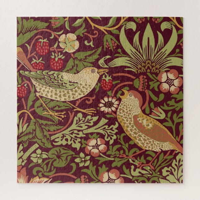 William Morris Strawberry Thief Jigsaw Puzzle (Vertikal)