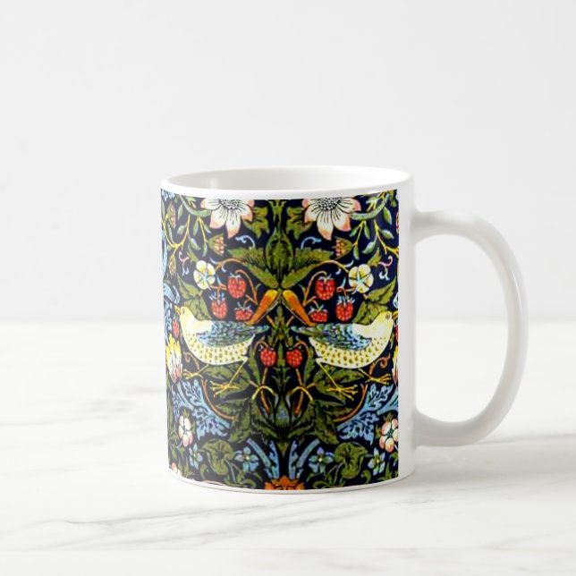 William Morris - Strawberry Thief Kaffeetasse (Rechts)