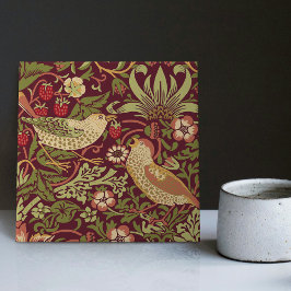 William Morris Strawberry Thief Keramik Tile Fliese