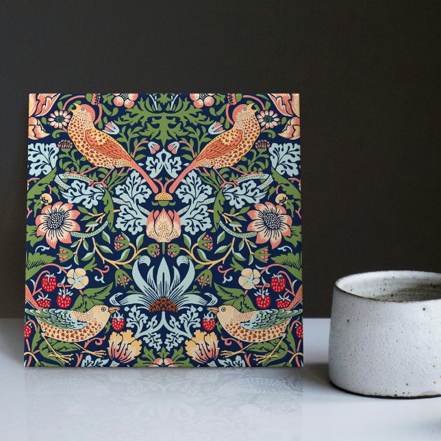William Morris Strawberry Thief Keramikfliese (Von Creator hochgeladen)