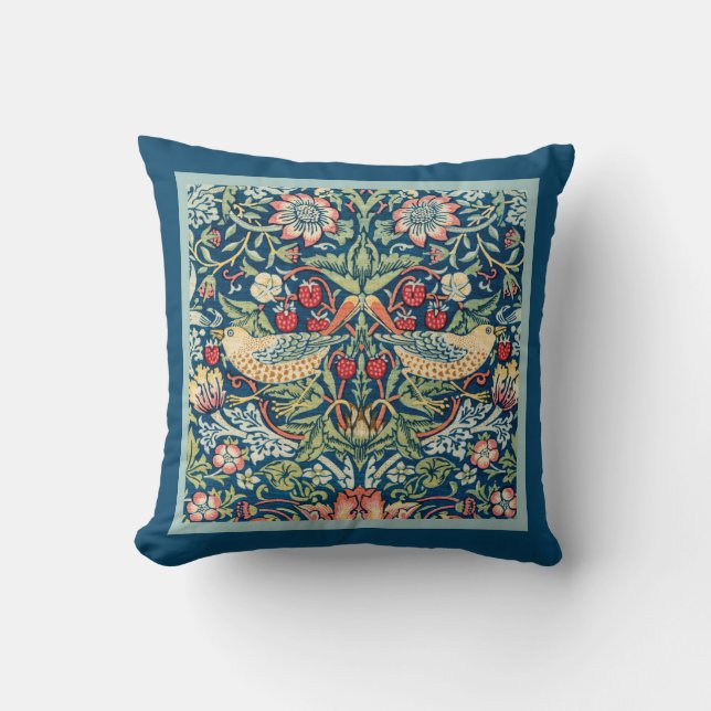 William Morris Strawberry Thief Kissen (Vorderseite)
