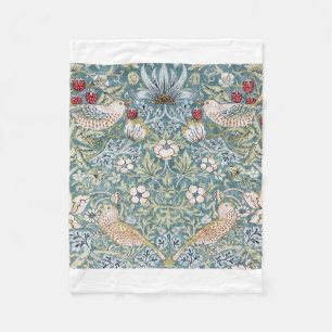 William Morris Strawberry Thief Light Design Fleecedecke
