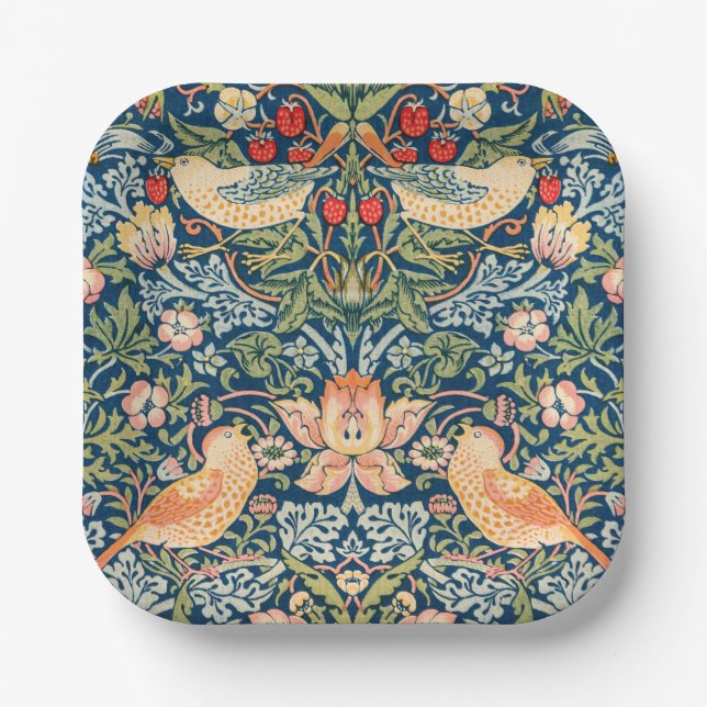 William Morris Strawberry Thief Paper Tellers Pappteller (Vorderseite)