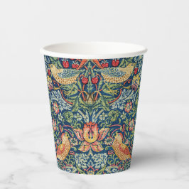 William Morris - Strawberry Thief Pappbecher