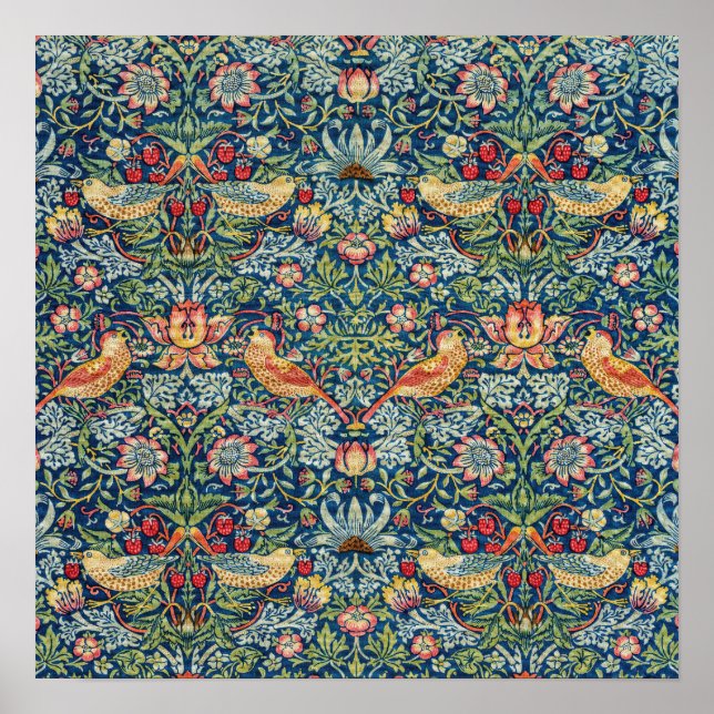 William Morris - Strawberry Thief Poster (Vorne)
