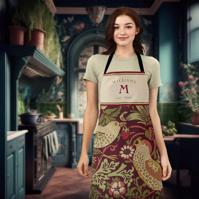 William Morris Strawberry Thief Schürze (Von Creator hochgeladen)