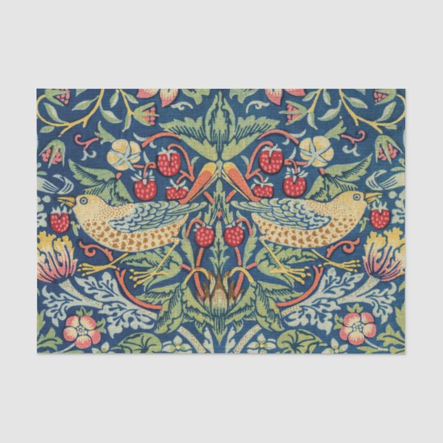 William Morris - Strawberry Thief Seidenpapier (Vorderseite)