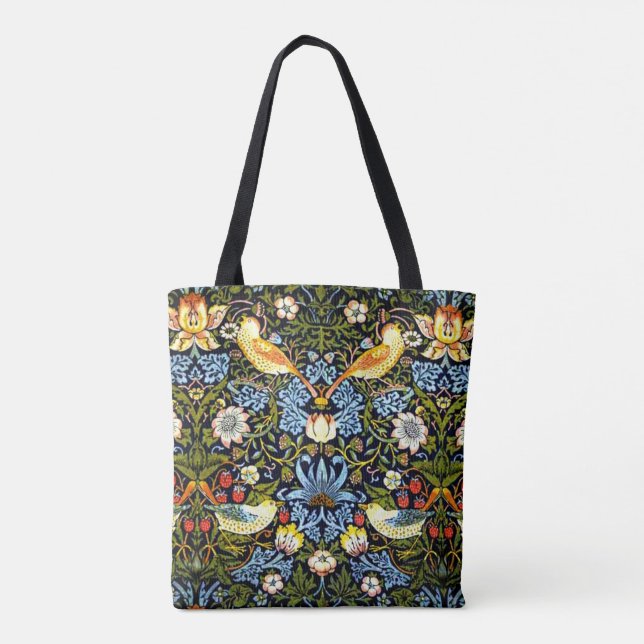 William Morris - Strawberry Thief Tasche (Rückseite)