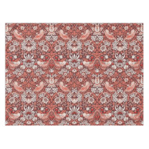 William Morris Strawberry Thief Terrakotta-Vogel