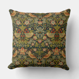 William Morris: Strawberry Thief Throw Kissen