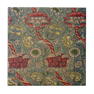 William * Morris Streifen und Blumen Fliese