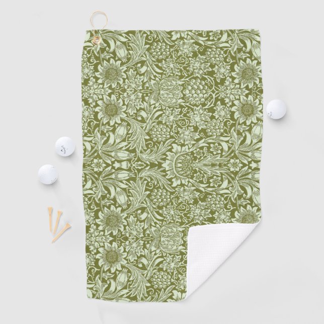 William Morris "Sunflower" 3 Golfhandtuch (Insitu)