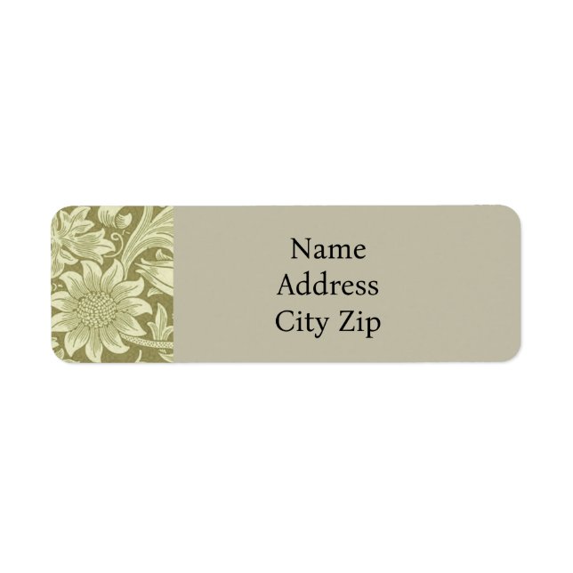 William Morris Sunflower Green Blume (Vorne)