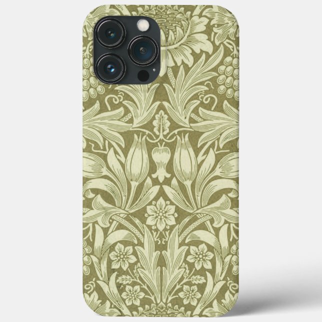 William Morris Sunflower Green Blume Case-Mate iPhone Hülle (Rückseite)