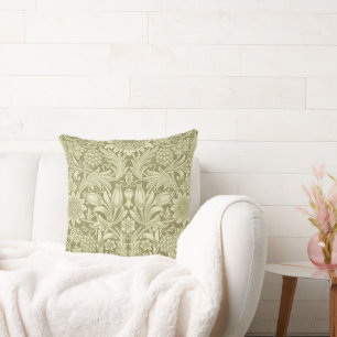 William Morris Sunflower Green Blume Kissen