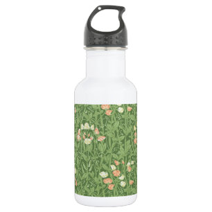 William Morris Süßerbsen-Muster Vintage Botanik Edelstahlflasche