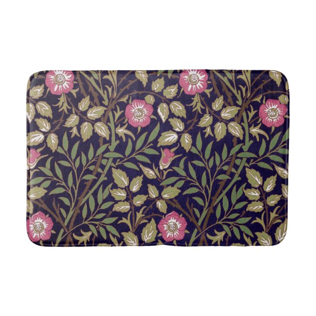 William Morris Sweet Briar Floral Art Nouveau Badematte (Vorderseite)