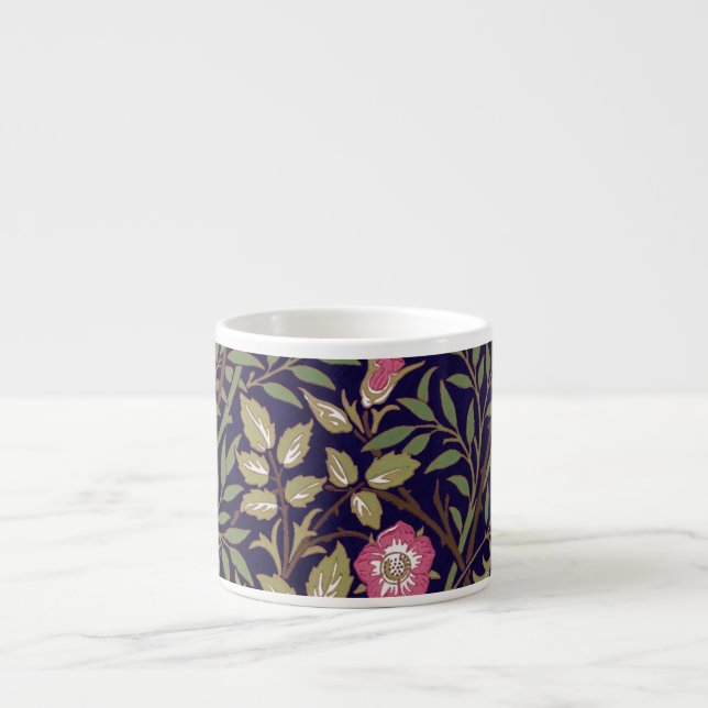 William Morris Sweet Briar Floral Art Nouveau Espressotasse (Vorderseite)