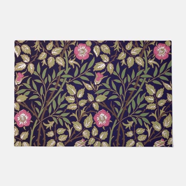 William Morris Sweet Briar Floral Art Nouveau Fußmatte (Vorderseite)