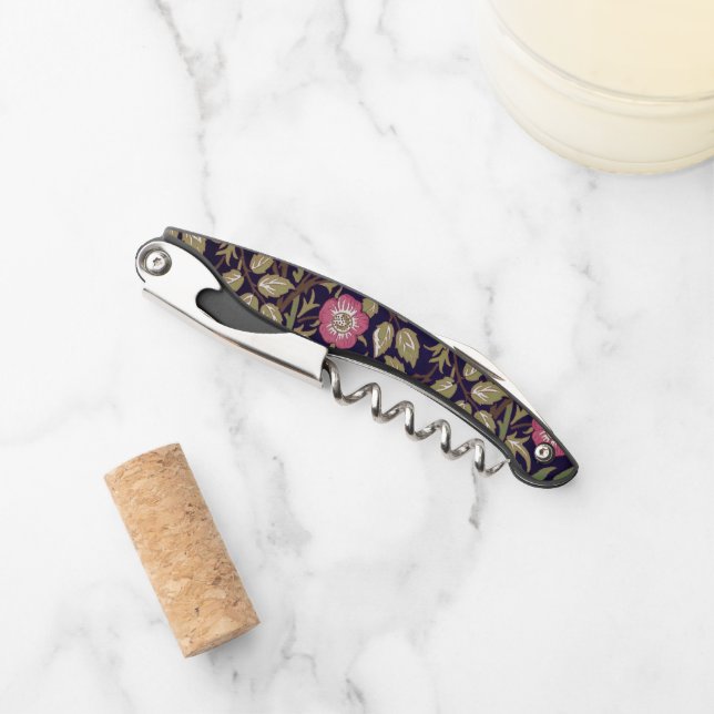 William Morris Sweet Briar Floral Art Nouveau Kellnermesser (Vorderseite)