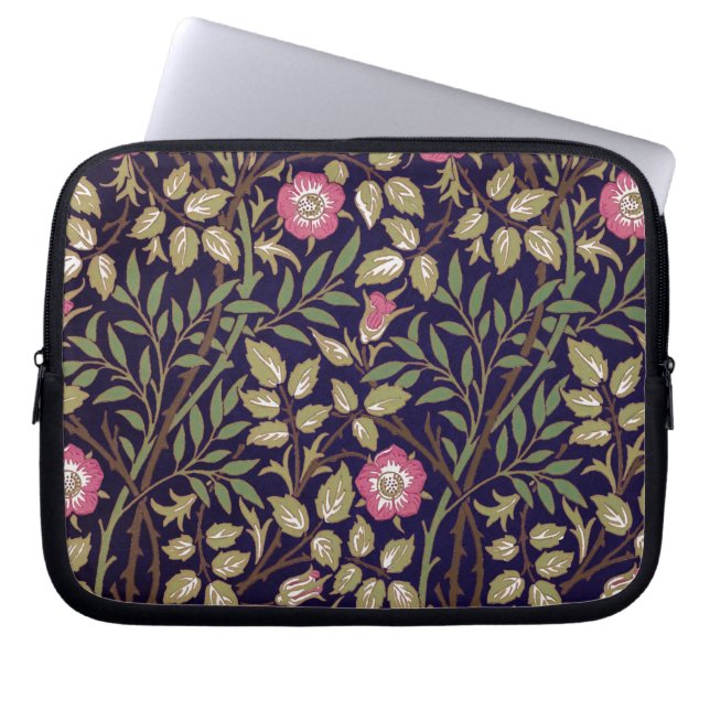 William Morris Sweet Briar Floral Art Nouveau Laptopschutzhülle (Vorderseite)