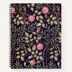 William Morris Sweet Briar Floral Art Nouveau Notizbuch
