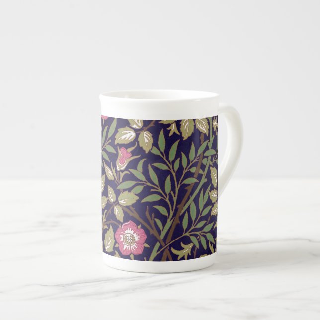 William Morris Sweet Briar Floral Art Nouveau Prozellantasse (Vorderseite Rechts)