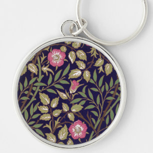 William Morris Sweet Briar Floral Art Nouveau Schlüsselanhänger