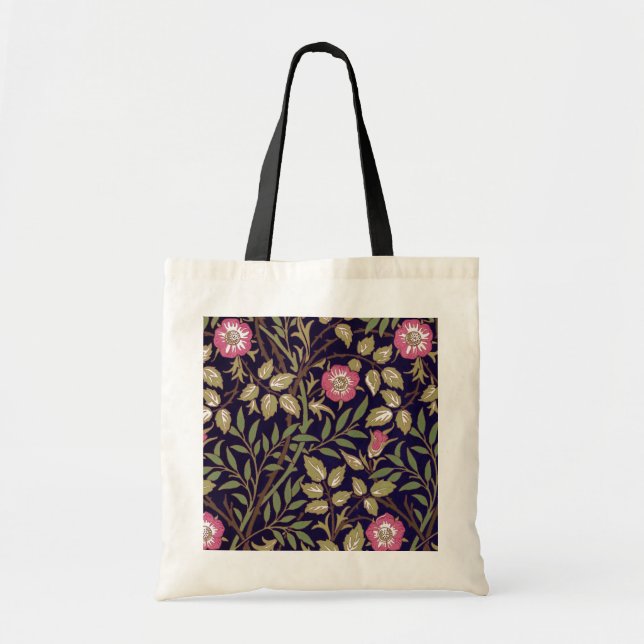 William Morris Sweet Briar Floral Art Nouveau Tragetasche (Vorne)