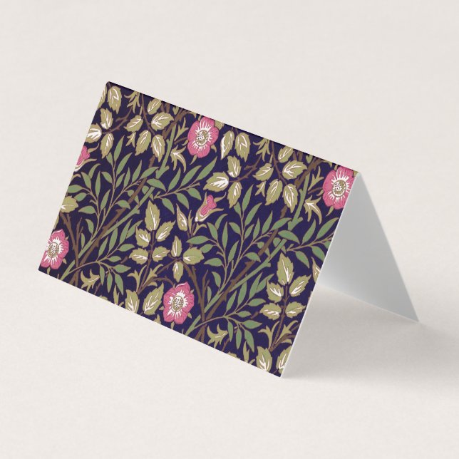 William Morris Sweet Briar Floral Art Nouveau Visitenkarten (Vorderseite)