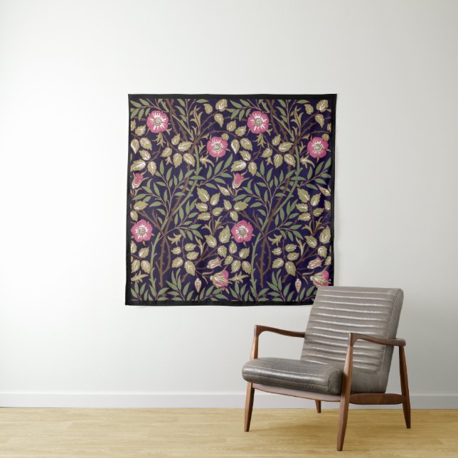 William Morris Sweet Briar Floral Art Nouveau Wandteppich (Beispiel)