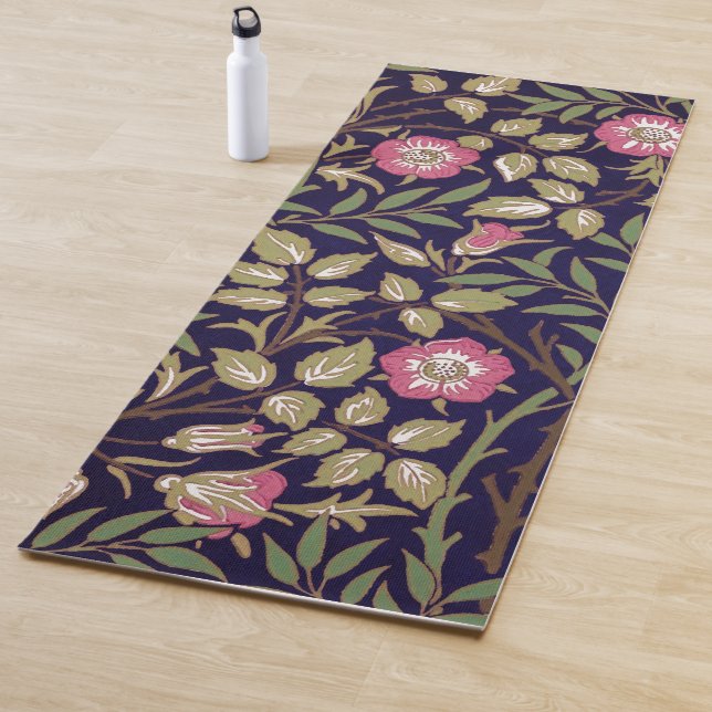 William Morris Sweet Briar Floral Art Nouveau Yogamatte (Beispiel)