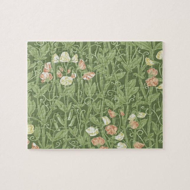 William Morris Sweet Pea Floral Design (Horizontal)