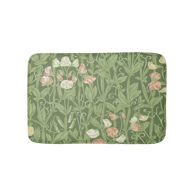 William Morris Sweet Pea Floral Design Badematte (Vorderseite)