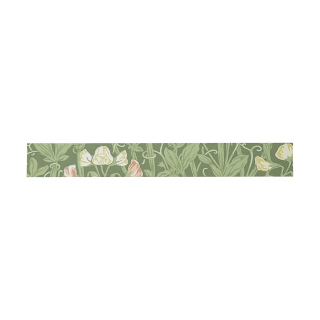 William Morris Sweet Pea Floral Design Einladungsbanderole (Flach)