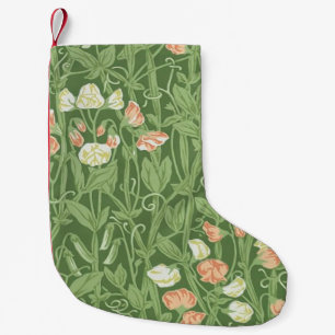 William Morris Sweet Pea Floral Design Kleiner Weihnachtsstrumpf